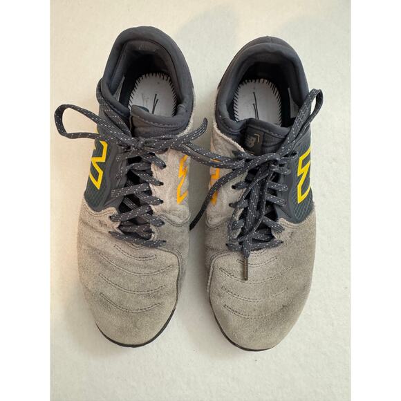 New Balance Men\'s Audazo V5+ Pro Suede Indoor Soccer Steel Gray Thunder 7.5D main image 11